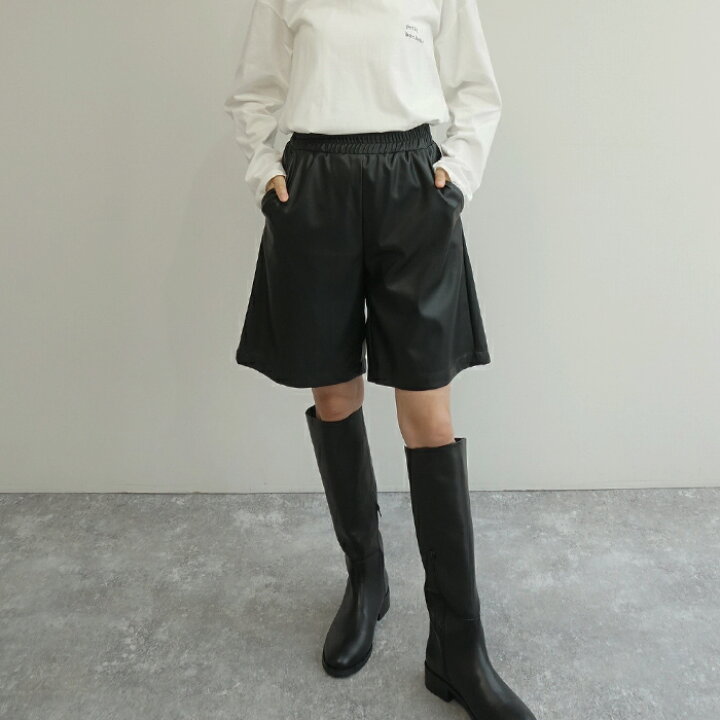 楽天市場】エコレザーパンツ ブラック11月下旬再入荷 : FASHFREN 