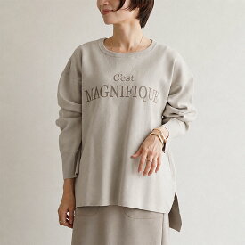 「ロゴクルーネックニット」