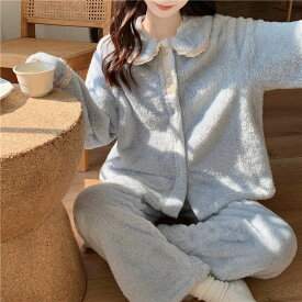 【マラソン限定2倍62%off!☆特価2998円！】パジャマ 冬 長袖 ルームウェア レディース 可愛い かわいい スウェット 暖かい ピンク ボア おそろい ふんわり 60代 薄手 子ども マイクロファイバー 三重ガーゼ 冬服 夫婦 裏毛 授乳パジャマ 厚手のネル起毛 ペア部屋着