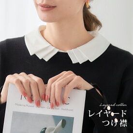 【平日12時まで当日出荷】オケージョン つけ襟 レイヤード 付け襟 "甘すぎない、レイヤード" つけえり レトロ きれいめ 白 おしゃれ 付け衿 フォーマル 重ね着風 レディース トップス シャツ ブラウス 入園式 入学式 卒業式 襟だけ 襟 春夏 秋冬[260110]