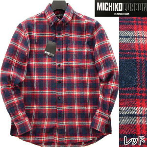 �y�A�E�g���b�g�zMICHIKO LONDON �~�`�R�����h�� �H�~ �`�F�b�N �r�G�� �V���c / ���� �N�� �l���V���c �t�����l�� ���S �����Y �g�b�v�X �J�W���A�� �u�����h �N���X�}�X �M�t�g �v���[���g SHIRT