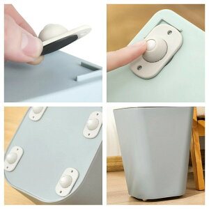 【4枚入】粘着プーリー ユニバーサルプーリー 360度回転ユニバーサルプーリー 収納ボックスミニ粘着キャスター 底部収納ラック