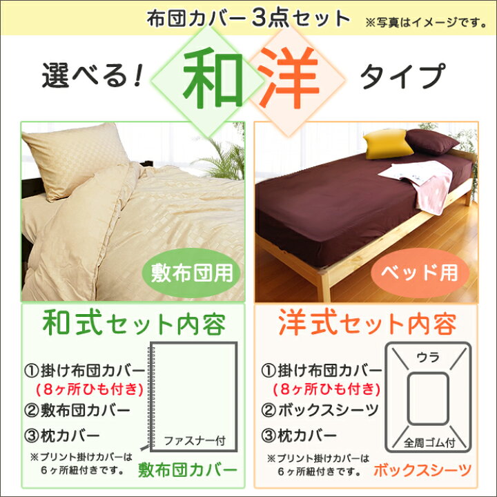 楽天市場】【10％OFFクーポン配布中】 布団カバー 3点セット シングル 