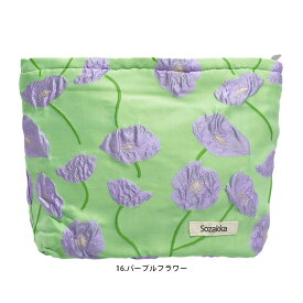 ポーチ 大きめレディース おしゃれ 小物入れ 洗える マチあり 可愛い かわいい 大きい 大容量 化粧ポーチ コスメポーチ 花柄 フラワー 舟形 サニタリーポーチ バッグインバッグ 仕切り 薬入れ スリム 軽量 プレゼント メール便送料無料