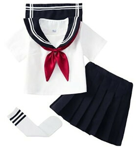 キッズJK長袖制服セーラー服 半袖セーラー服 コスプレ 子供男女兼用シャツ ハロウィン 衣装 可愛い 男の子 女の子 通園 海軍変装 楽々 舞台衣装 演出用 学園祭 文化祭 入学式 発表会 パーテ