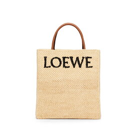 ロエベ LOEWE スタンダード A4 トートバッグSTANDARD A4 TOTE BAG ラフィア スモール ナチュラル・ブラックレディース トート ショルダー バッグA563R18X02 2165