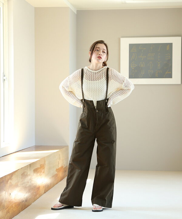 楽天市場】【全品12%オフクーポン!】サスペンダー付きハイウェスト 