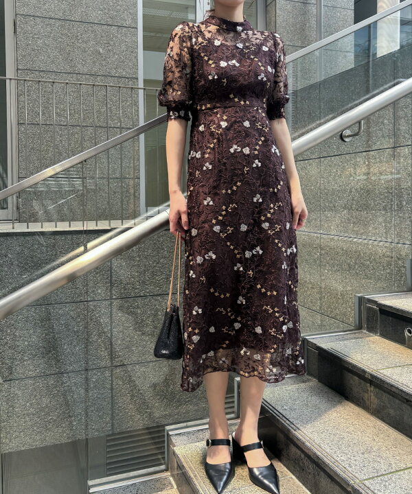 楽天市場】アンティーク刺繍レースドレス パーティードレス 結婚式 花 