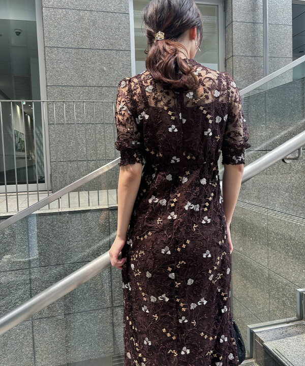 楽天市場】アンティーク刺繍レースドレス パーティードレス 結婚式 花 