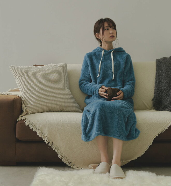 楽天市場 おうち時間に最適 秋冬新作 あったかボア 裏起毛 ワンピース ボアルームウェア レディース ワンマイルウェア 大きいサイズ マタニティー マタニティウェア パジャマ ワンピース 秋冬 長袖 もこもこ 可愛い 部屋着 暖かい 秋服 冬服 妊婦 ナイトウェア 体型