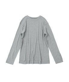 [M-5L] ロンT ロングスリーブ スリット レディース トップス Tシャツ 長袖 コットン 綿100 大きいサイズ ゆったり ラクチン インナー ボートネック ゆったり レイヤード 重ね着 シンプル カジュアル きれいめ 着まわし力抜群 無地 長め 定番 着回し オールシーズン