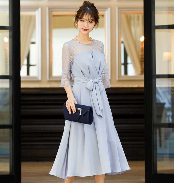 楽天市場 結婚式 ワンピース パーティードレス 大きいサイズ 小さいサイズ ロング 袖あり 春 夏 秋 冬 パーティドレス 二次会 謝恩会 大学生 レース 成人式 同窓会 体型カバー 服装 入学式 卒業式 マタニティー 他と被らない 代 30代 40代 50代 母 ママドレス