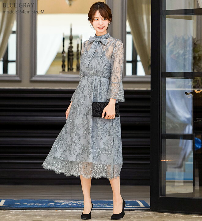 楽天市場 結婚式 ワンピース パーティードレス 大きいサイズ 小さいサイズ ロング 袖あり 春 夏 秋 冬 パーティドレス 二次会 2次会 レース 成人式 同窓会 体型カバー 服装 入学式 卒業式 マタニティー 他と被らない 謝恩会 卒業パーティー 大学生 Fashionletter