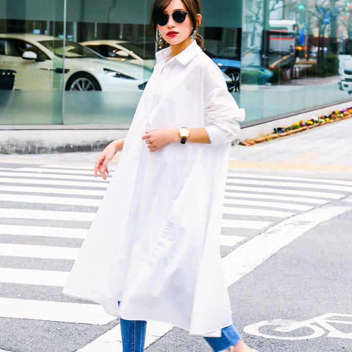 atelieranone ロングシャツ White n