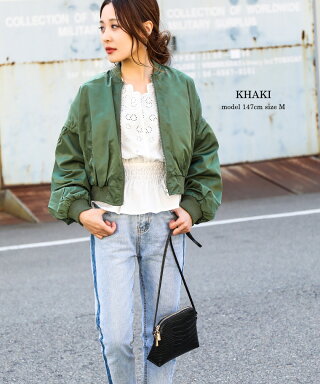 楽天市場 Ma 1 レディース オーバーサイズ 2019ss アウター ショート