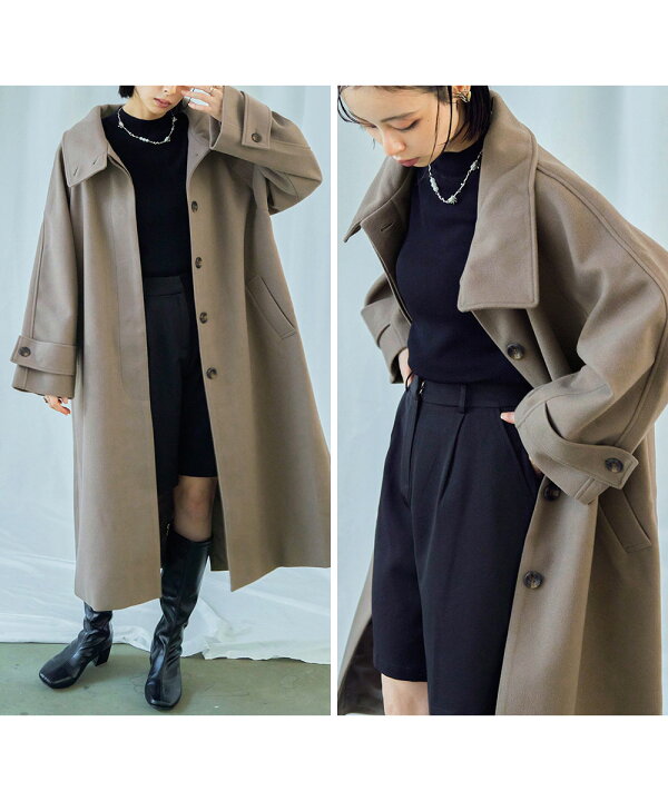 楽天市場】【全品12%オフクーポン!】ビッグシルエット スタンドカラー 