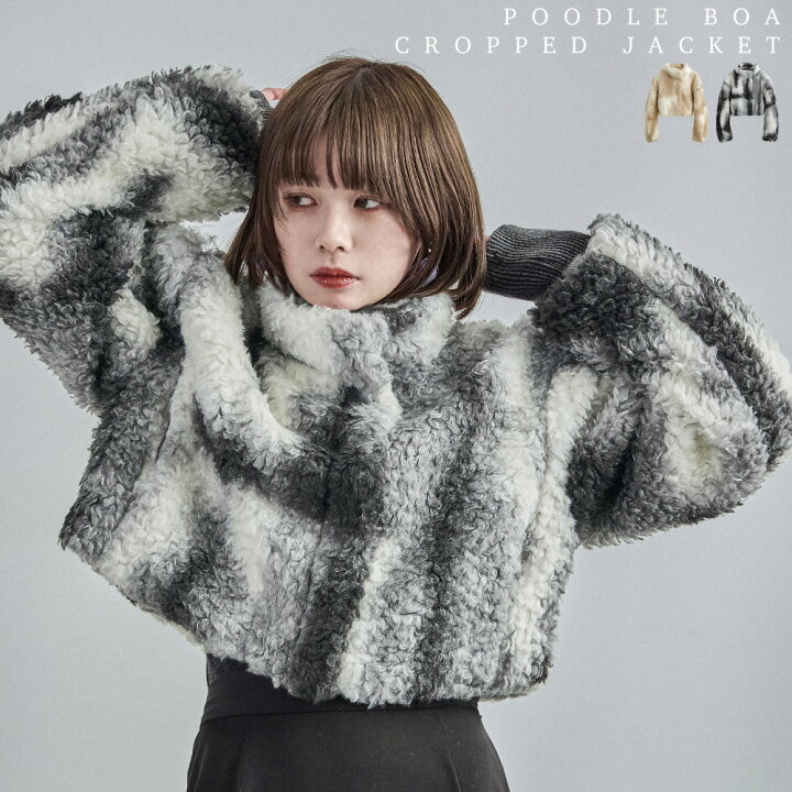 新品未使用【yo BIOTOP】Cropped fur coat ボア yo BIOTOP Cropped fur 