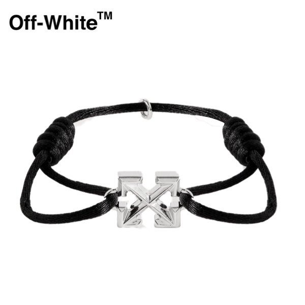楽天市場】OFF-WHITE Arrow Silver-Tone Cord Bracelet 2023SS オフ