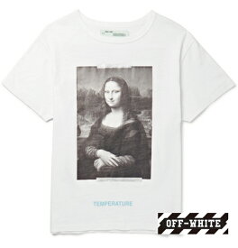 Off-White オフホワイト 2018年春夏 Tシャツ ホワイト Mona Lisa Printed Cotton-Jersey T-Shirt