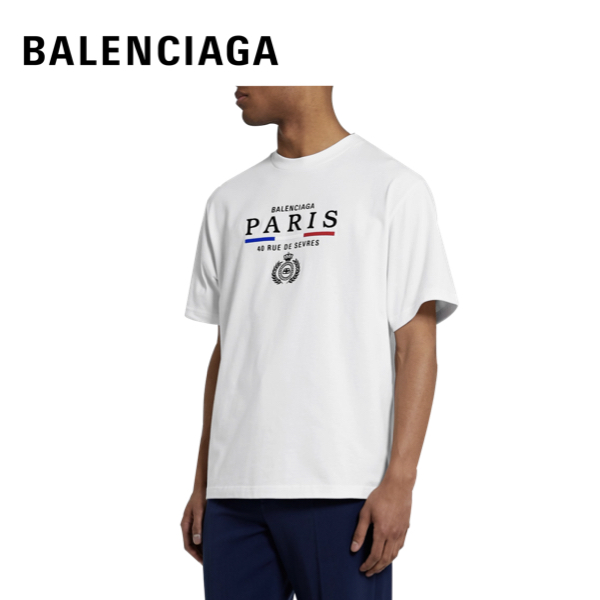 楽天市場】【2colors】BALENCIAGA Paris Flag T-Shirt Mens White/Navy