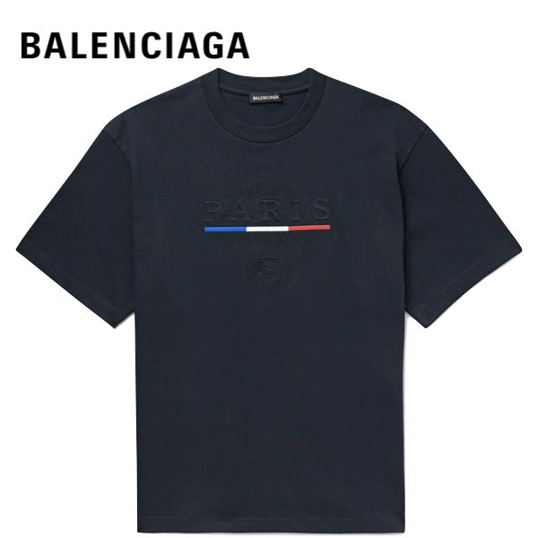 楽天市場】【2colors】BALENCIAGA Paris Flag T-Shirt Mens White/Navy