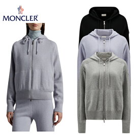 【3colors】MONCLER Cashmere Mixed Hooded Sweater Ladies 2022-23AW モンクレール カシミア フーディー セーター レディース 2022-23年秋冬