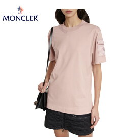 MONCLER Logo patch pocket cotton jersey T-shirt pink 2023SS ロゴ パッチポケット コットン ジャージー Tシャツ ピンク 2023年春夏