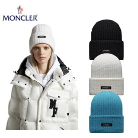 【3colors】MONCLER X FRGMT wool cap Black,White,Blue 2023SS ウール ニット キャップ 2023年春夏