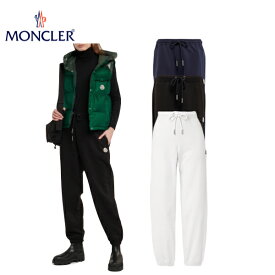 【3colors】MONCLER Cotton jersey sweatpants blue / black / White コットンジャージー スウェットパンツ ブルー/ブラック /ホワイト 2023年春夏