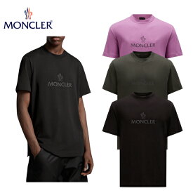 【3colors】MONCLER Dark gray reflective print T Shirt Lilac,Dark Green,Black 2023SS 反射プリント入り Tシャツ 2023年春夏