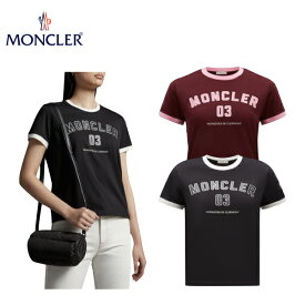 【2colors】MONCLER American campuses Logo t-shirt Bordeaux,Black 2023SS キャンパスロゴ Tシャツ ボルドー,ブラック 2023年春夏