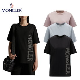 【3colors】MONCLER logo print t-shirt Black,Blue Grey,Pink2023SS ロゴ プリントTシャツ 2023年春夏