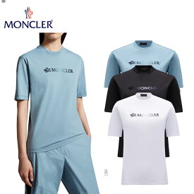 【3colors】MONCLER Logo T-shirt Optical White,Black,Powder Blue 2023AW ロゴ Tシャツ オプティカル ホワイト ブラック パウダーブルー 2023年秋冬