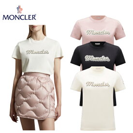 【3colors】MONCLER Logo t-shirt Ladies 2023AW モンクレール ロゴ Tシャツ 3カラー レディース 2023年春秋冬