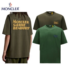 【2colors】Moncler x Salehe Bembury Chest and back Logo T-shirt Olive Green,Dark Green 2023AW モンクレール x サレヘ ベンバリー チェスト&バックロゴTシャツ 2023年秋冬