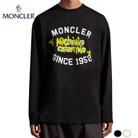 【2colors】MONCLER Logo Long Sleeve T-Shirt Black,White 2023AW ロゴ ロングスリーブ Tシャツ 2023年秋冬