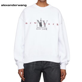 ALEXANDER WANG Empire State Knit Cotton Sweater White 2023AW エンパイア ステイト ニット コットン セーター ホワイト 2023年秋冬