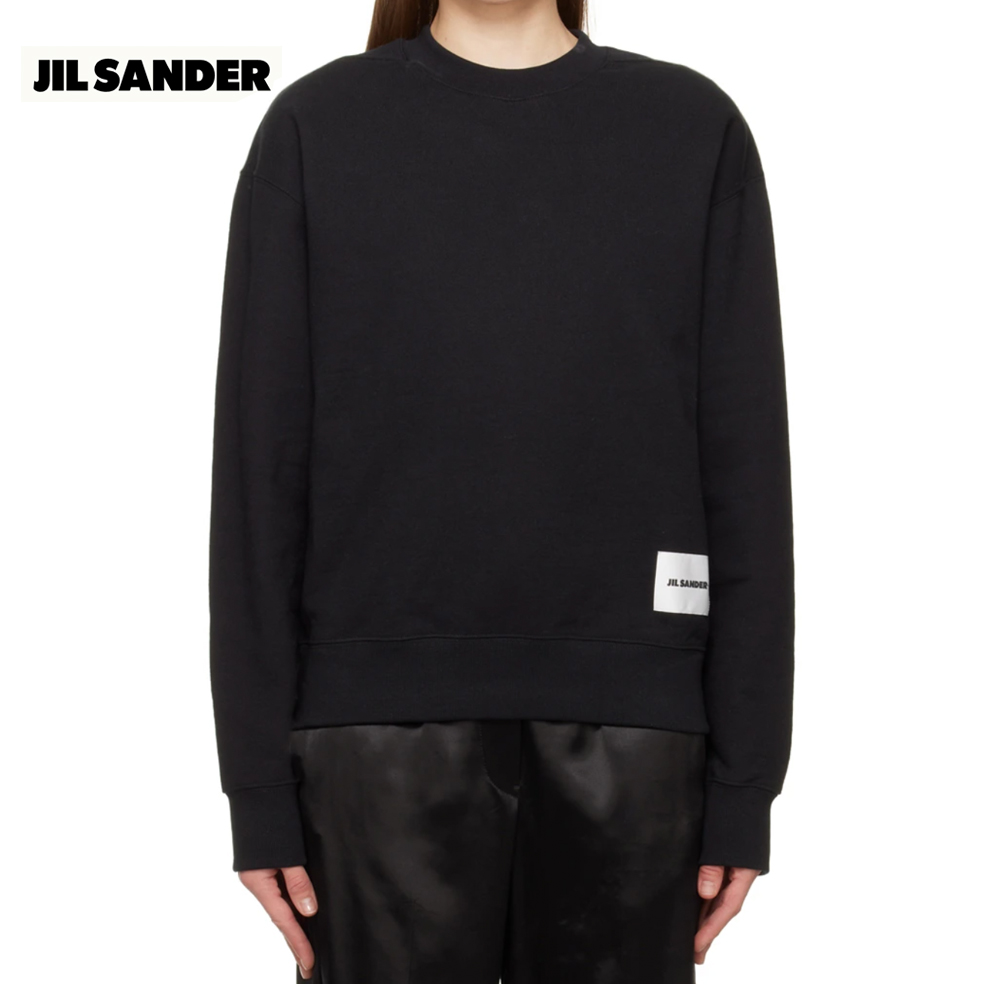 楽天市場】JIL SANDER Logo Patch Sweatshirt Black 2023AW ロゴパッチ