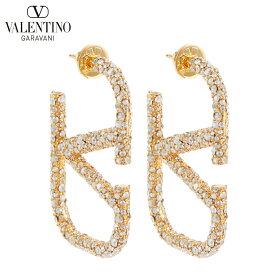 VALENTINO VLogo crystal-embellished earrings ヴァレンティノ Vロゴ クリスタル装飾 ピアス