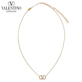 VALENTINO VLOGO embellished necklace Gold-toned ヴァレンティノ Vロゴ 装飾ネックレス ゴールドトーン