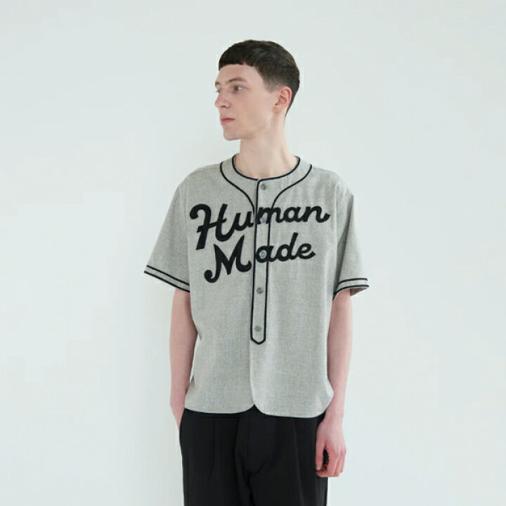 楽天市場】【2colors】HUMAN MADE BASEBALL SHIRT GRAY/BEIGE 2024SS 