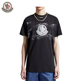 MONCLER LOGO-PRINT T-SHIRT Black 2024SS モンクレール ロゴプリント T シャツ ブラック 2024年春夏