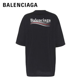 BALENCIAGA バレンシアガ Oversized cotton political campaigns T-shirt Black