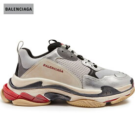 BALENCIAGA バレンシアガ 2018年春夏 Triple S low-top trainers athletic shoes Metallic-silver