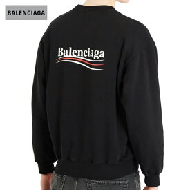 BALENCIAGA バレンシアガ 2021年SS Logo-print cotton-blend sweatshirt Featuring Demna Gvasalia ブラック