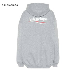 BALENCIAGA バレンシアガ Logo cotton hoodie パーカー グレー トップス 2018-2019年秋冬