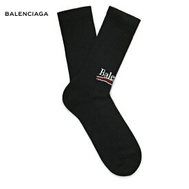 BALENCIAGA バレンシアガ Intarsia Stretch Cotton-Blend Socks ソックス 靴下 ブラック 2018-2019年秋冬