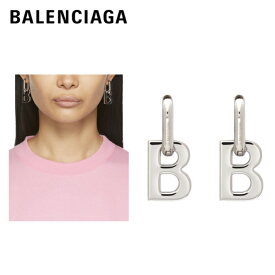 BALENCIAGA Silver XL B Chain Earrings 2021SS バレンシアガ シルバー XL B Chain ピアス 2021年春夏