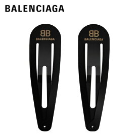BALENCIAGA Logo hair clip set Matte black Accessory 2023SS バレンシアガ ロゴ ヘアクリップ セット マットブラック アクセサリー 2023年春夏