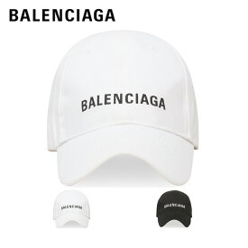 【2colors】BALENCIAGA Embroidered logo Classic baseball cap White,Black ロゴ刺繍入り クラシックベースボールキャップ